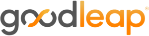 Goodleap logo featuring black and orange text on a transparent background, emphasizing modern and clean design.