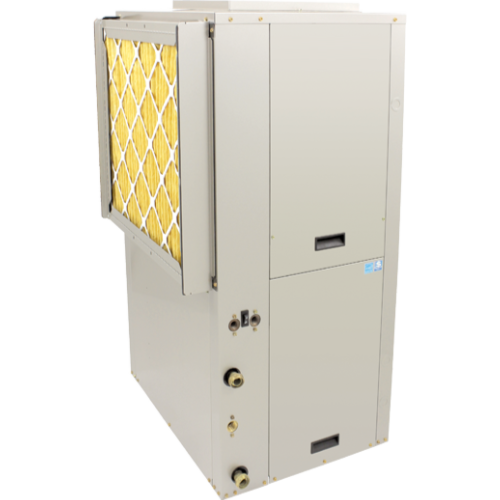 Commercial HVAC unit with air filter in a vertical position, ideal for efficient heating and cooling solutions.