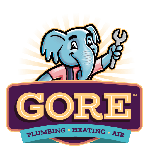 Logo for Gore Plumbing, Heating & Air in Fayetteville, NC.